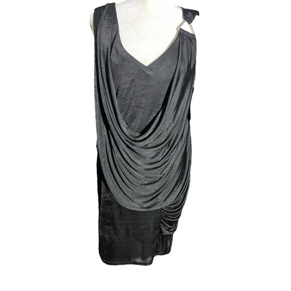 NWT SL Fashion Black drape Women's Y2K Grunge Goth Sz 6 - Picture 6 of 10